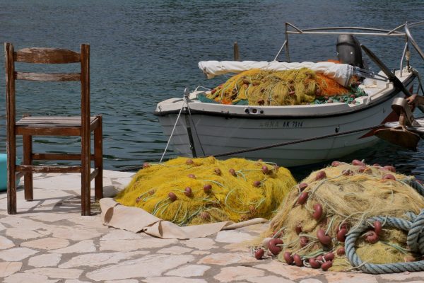 Kassiopi fishing boat